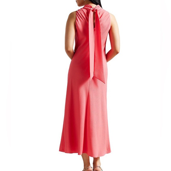 Ted Baker London Eleanar A-line Dress NWT; Coral color; Size 4 (US 8-10) - Picture 2 of 3